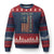 God Bless America Ugly Christmas Sweater American Flag 4th Of July Patriotic Christian TS10 Navy Red Print Your Wear