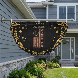 God Bless America Patriotic Fan Flag American Flag 4th Of July Christian