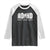 Funny ADHD Raglan Shirt Hey Look a Squirrel Rocks Graphic TS10 Black White Print Your Wear