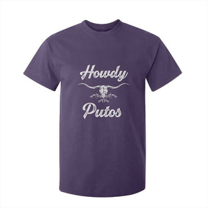 Howdy Putos T Shirt For Kid Western Cowboy Skull Outlaw Style TS10 Purple Print Your Wear