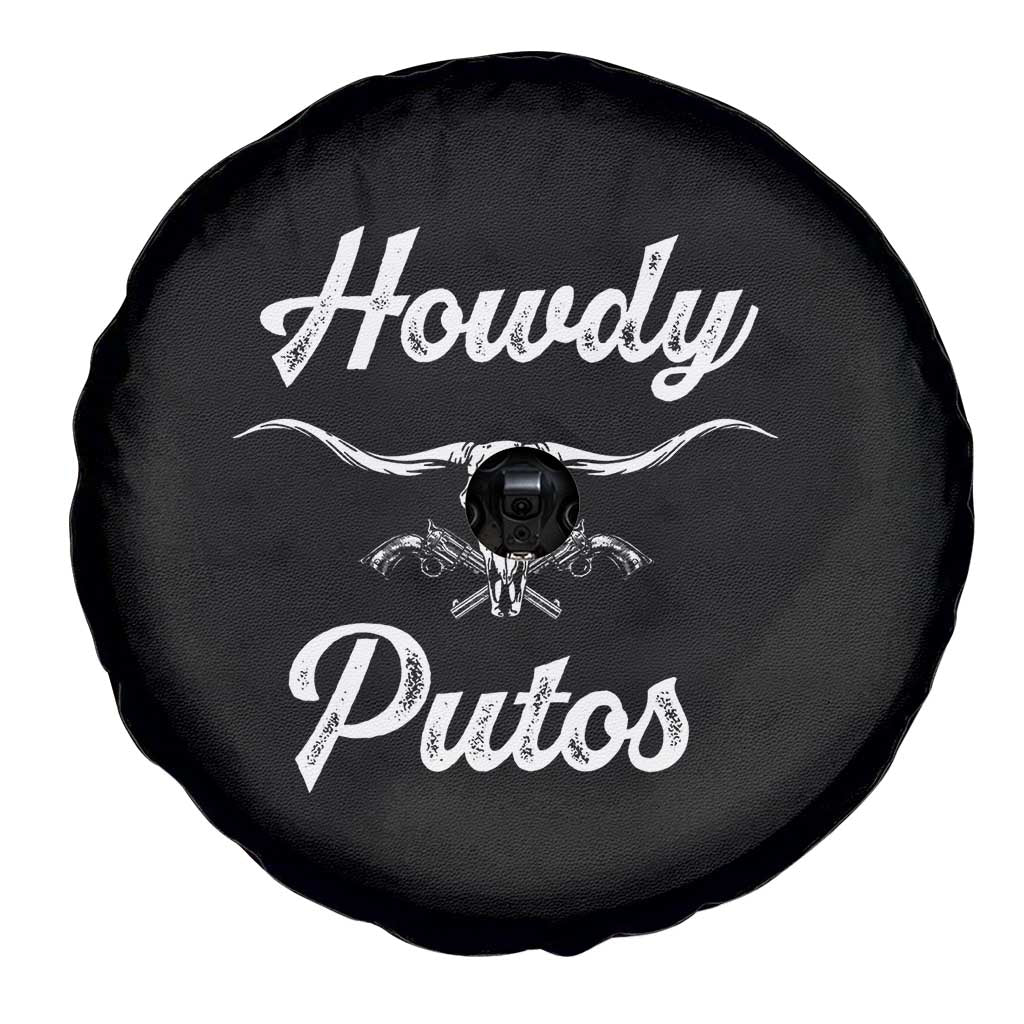 Howdy Putos Spare Tire Cover Western Cowboy Skull Outlaw Style TS10 Print Your Wear
