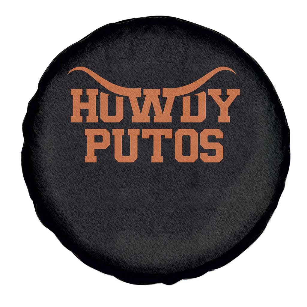 Howdy Putos Spare Tire Cover Funny Western Cowboy Spanish Slang TS10 Print Your Wear