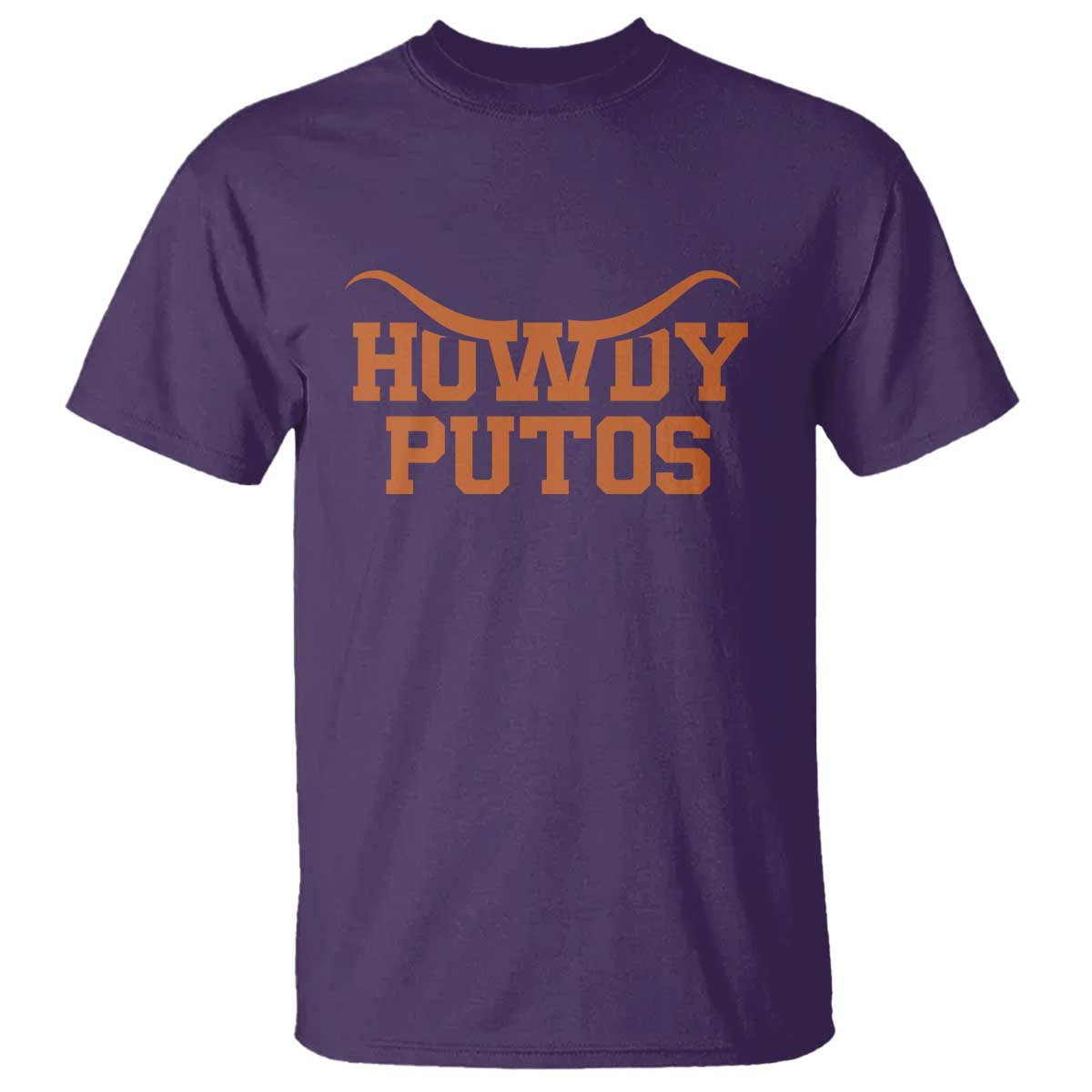Howdy Putos T Shirt Funny Western Cowboy Spanish Slang TS10 Purple Print Your Wear