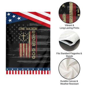 One Nation Under God Garden Flag American Flag 4th Of July Patriotic Christian TS10 Print Your Wear