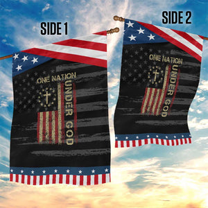 One Nation Under God Garden Flag American Flag 4th Of July Patriotic Christian TS10 Print Your Wear