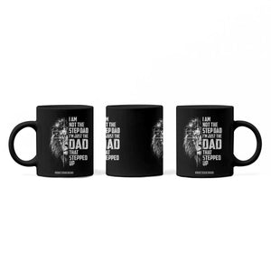 Bonus Dad Coffee Mug Stepdad Gifts From Stepdaughter Stepson Cross Lion Stepped Up Dad TS10 Print Your Wear