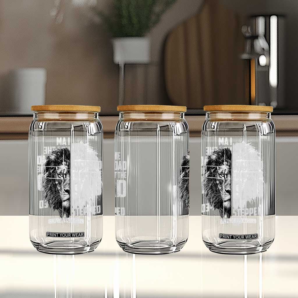 Bonus Dad Glass Can Stepdad Gifts From Stepdaughter Stepson Cross Lion Stepped Up Dad TS10 Print Your Wear