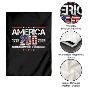 250th Anniversary Garden Flag American 250 Years Birthday Patriotic 1776 2026 TS10 Print Your Wear