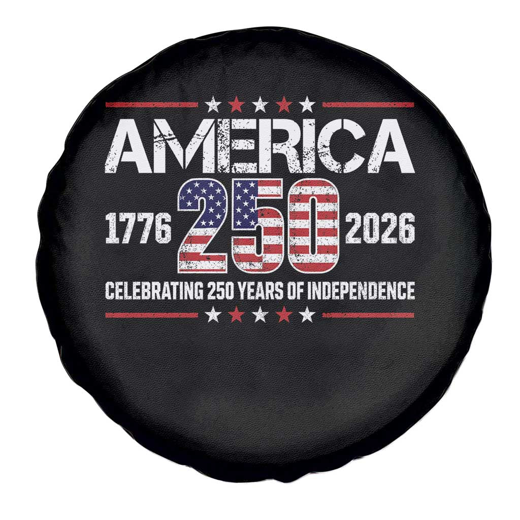 250th Anniversary Spare Tire Cover American 250 Years Birthday Patriotic 1776 2026 TS10 Print Your Wear