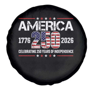 250th Anniversary Spare Tire Cover American 250 Years Birthday Patriotic 1776 2026 TS10 Print Your Wear