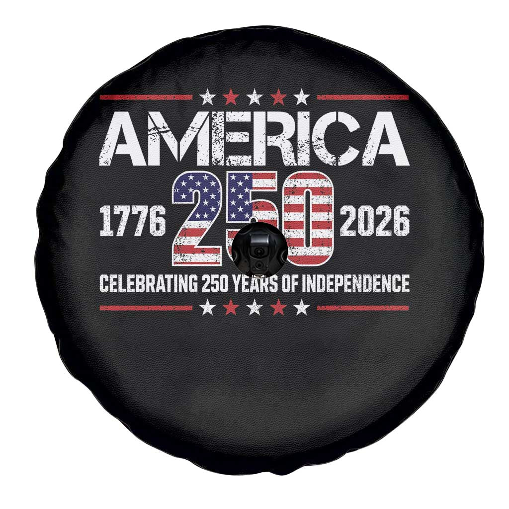 250th Anniversary Spare Tire Cover American 250 Years Birthday Patriotic 1776 2026 TS10 Print Your Wear