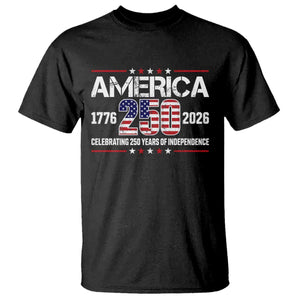 250th Anniversary T Shirt American 250 Years Birthday Patriotic 1776 2026 TS10 Black Print Your Wear