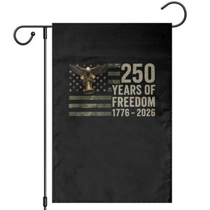 250th Anniversary Garden Flag 1776 2026 250 Years Birthday Patriotic Camouflage USA Flag TS10 Black Print Your Wear