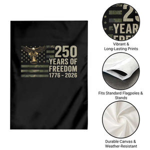 250th Anniversary Garden Flag 1776 2026 250 Years Birthday Patriotic Camouflage USA Flag TS10 Print Your Wear