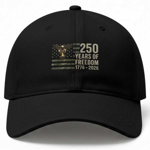 250th Anniversary Baseball Cap 1776 2026 250 Years Birthday Patriotic Camouflage USA Flag TS10 Print Your Wear