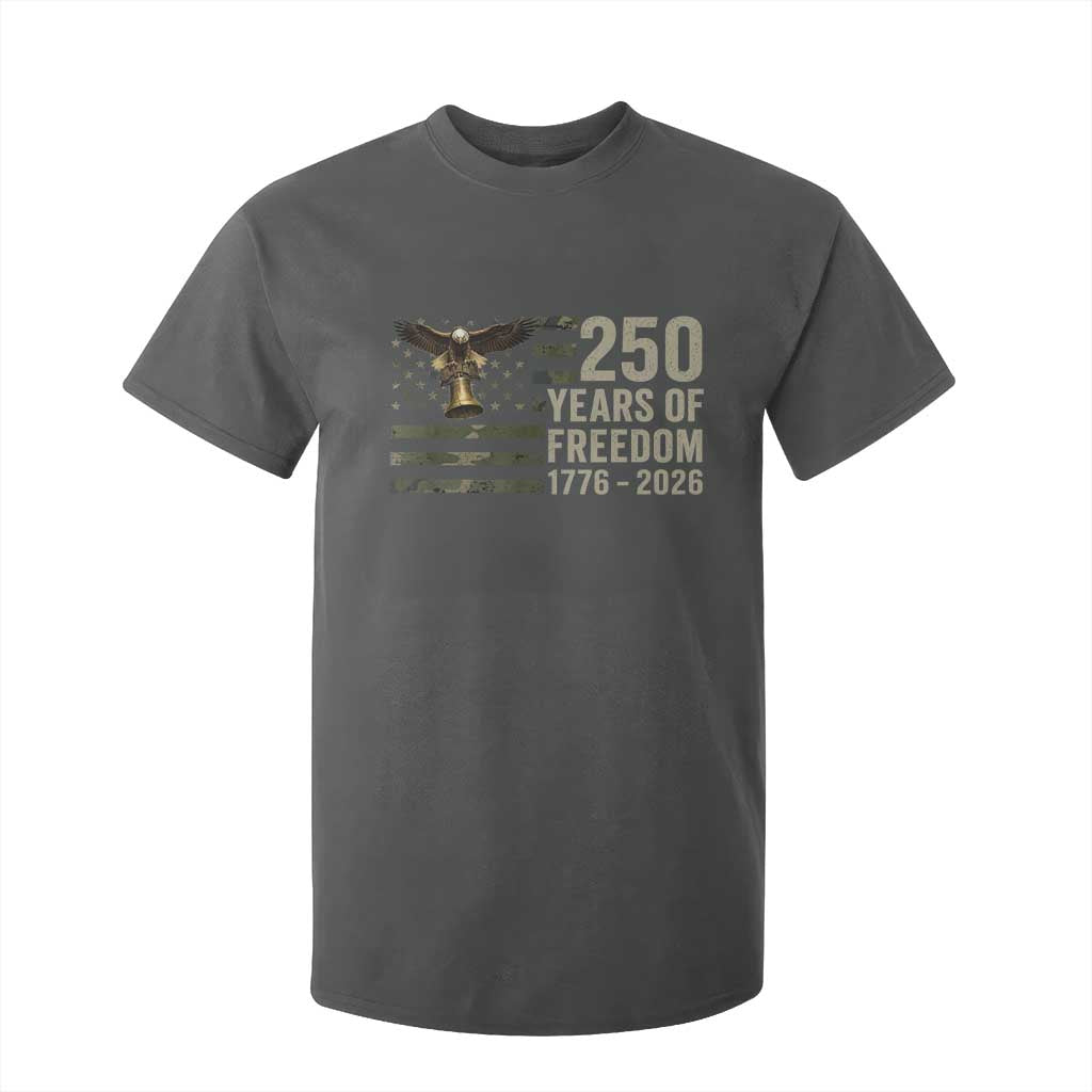 250th Anniversary T Shirt For Kid 1776 2026 250 Years Birthday Patriotic Camouflage USA Flag TS10 Dark Heather Print Your Wear