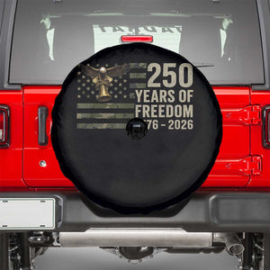 250th Anniversary Spare Tire Cover 1776 2026 250 Years Birthday Patriotic Camouflage USA Flag TS10 Black Print Your Wear