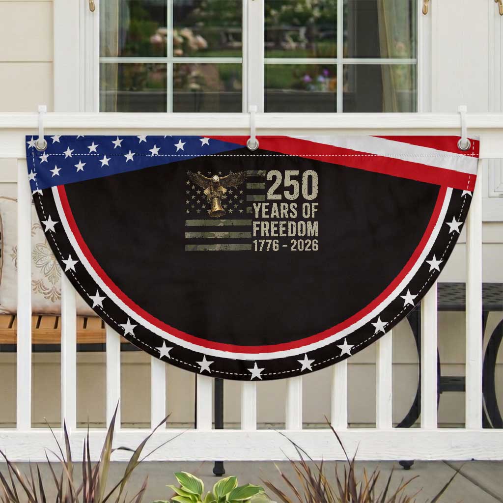 250th Anniversary Patriotic Fan Flag 1776 2026 250 Years Birthday Camouflage USA Flag