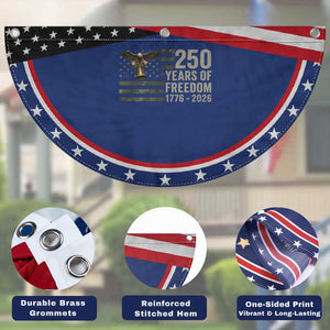 250th Anniversary Patriotic Fan Flag 1776 2026 250 Years Birthday Camouflage USA Flag