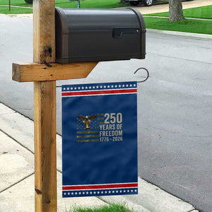 250th Anniversary Patriotic Garden Flag 1776 2026 250 Years Birthday Patriotic Camouflage USA Flag TS10 Classic Blue Red Print Your Wear