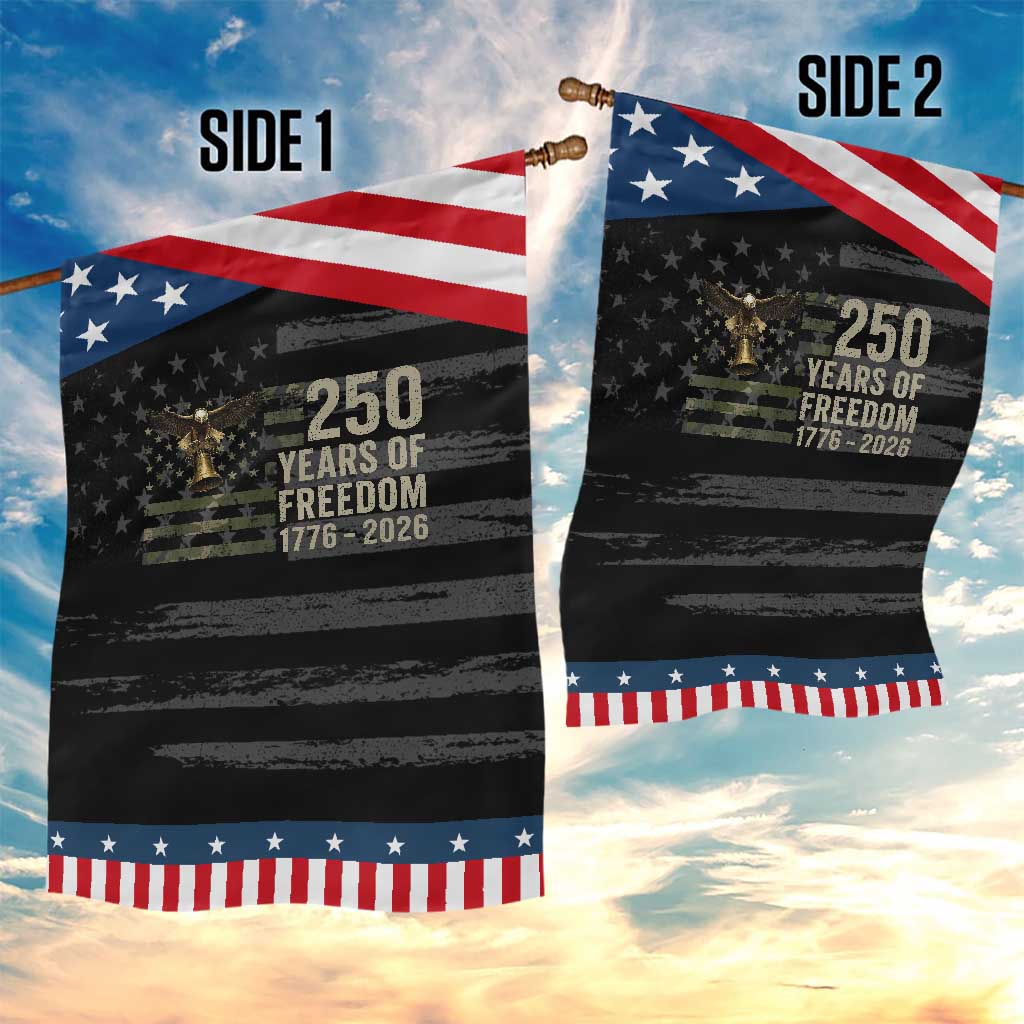 250th Anniversary Patriotic Garden Flag 1776 2026 250 Years Birthday Patriotic Camouflage USA Flag TS10 Print Your Wear