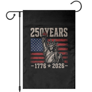USA Independence 250th Anniversary Garden Flag Patriotic Lady Liberty American Flag 250 Years 1776 2026 TS10 Black Print Your Wear