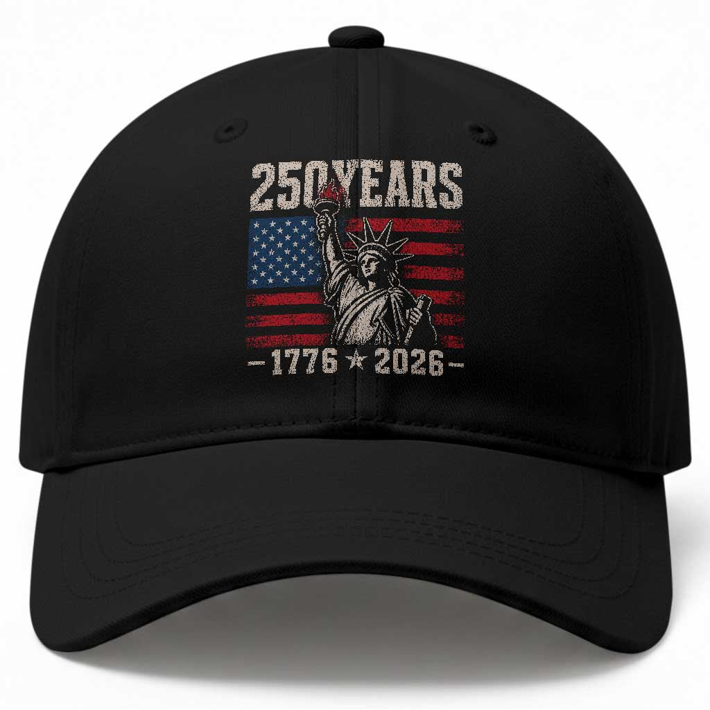 USA Independence 250th Anniversary Baseball Cap Patriotic Lady Liberty American Flag 250 Years 1776 2026 TS10 Print Your Wear