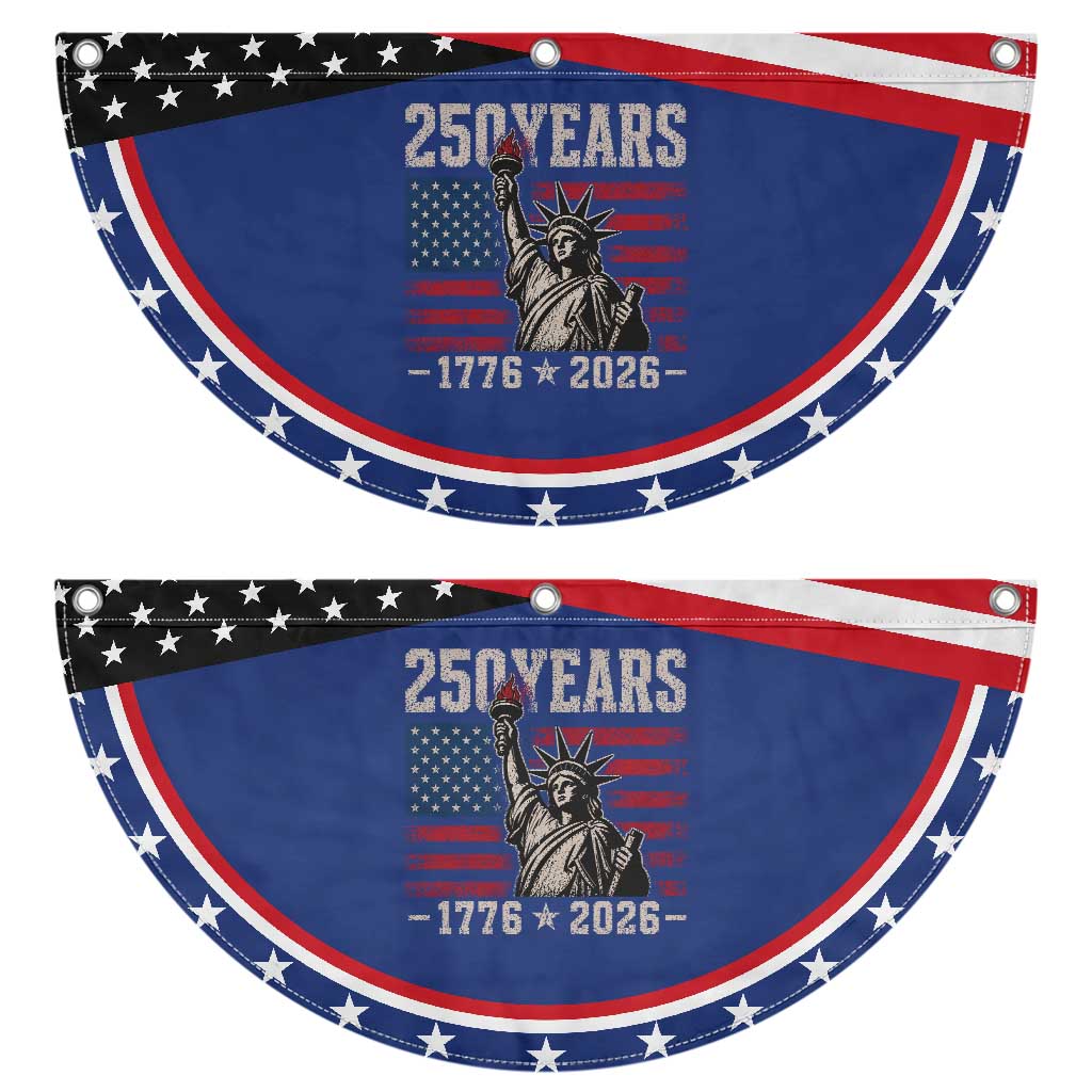 USA Independence 250th Anniversary Patriotic Fan Flag Lady Liberty American Flag 250 Years 1776 2026