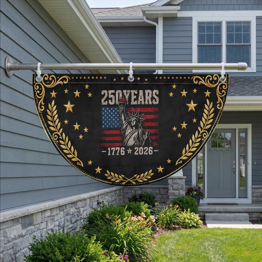 USA Independence 250th Anniversary Patriotic Fan Flag Lady Liberty American Flag 250 Years 1776 2026