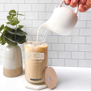 Motherhood Is Kingdom Work Glass Can Cute Christian Mom Mothers Day Floral Jesus TS10 Print Your Wear