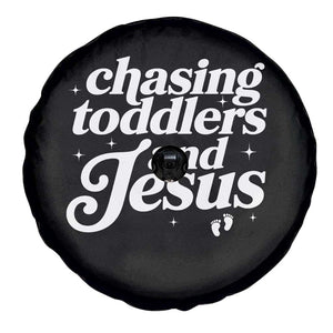 Christian Mom Spare Tire Cover Chasing Jesus And Toddlers TS10 Print Your Wear