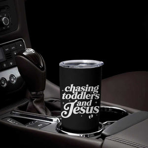 Christian Mom Tumbler Cup Chasing Jesus And Toddlers TS10 Print Your Wear