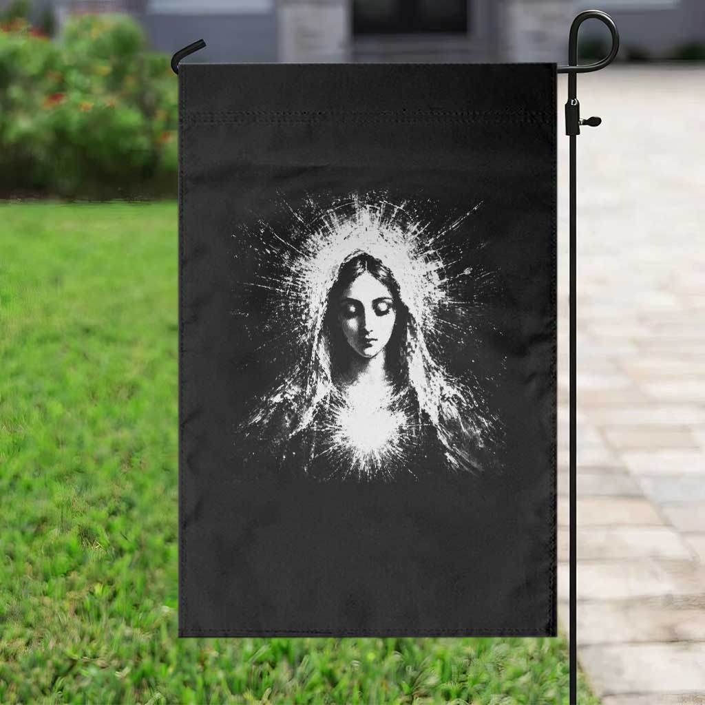 Catholic Virgin Mary Garden Flag Vintage Marian Face Christian Our Lady TS10 Print Your Wear