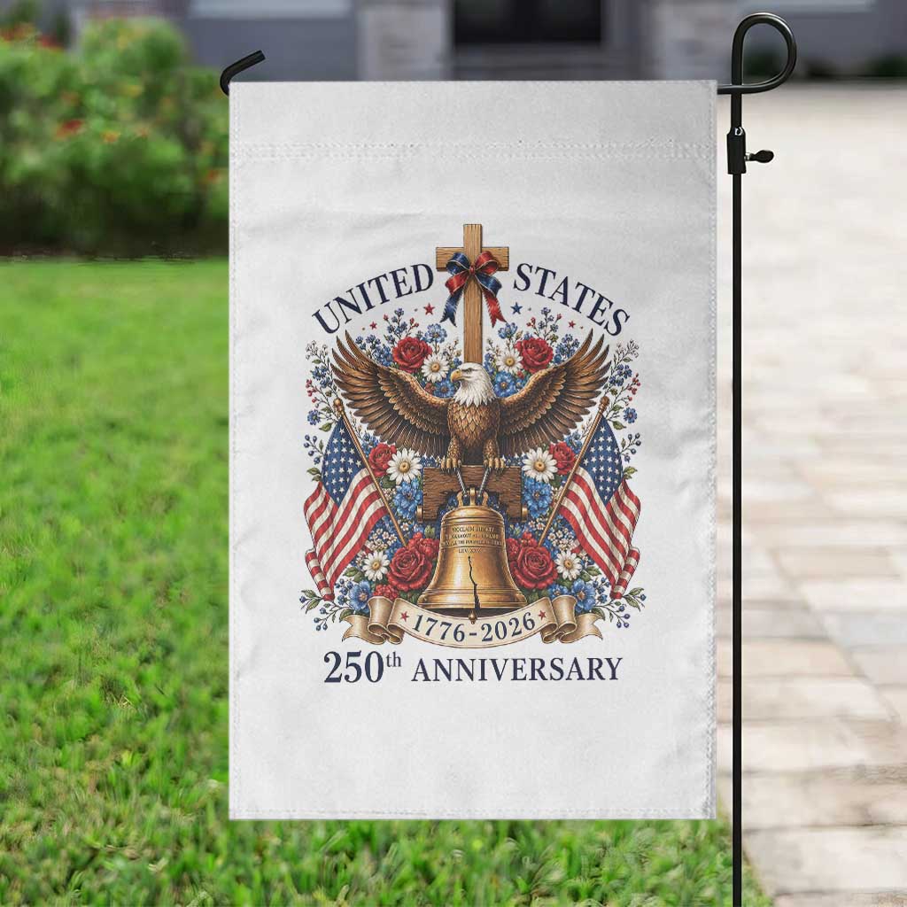250 Anniversary USA Patriotic Eagle Garden Flag Flower 250th Birthday 4th Of July 2026 TS10 Print Your Wear