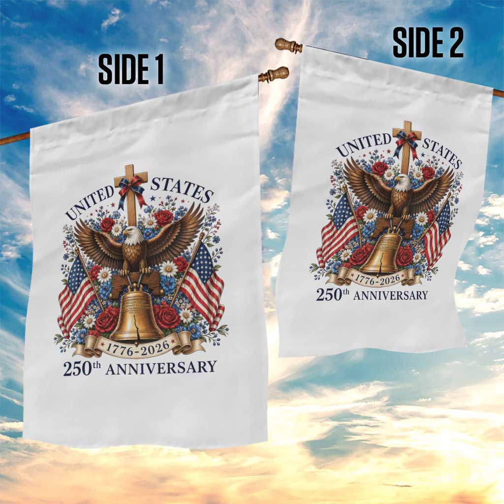 250 Anniversary USA Patriotic Eagle Garden Flag Flower 250th Birthday 4th Of July 2026 TS10 Print Your Wear