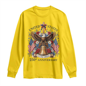 250 Anniversary USA Patriotic Eagle Long Sleeve Shirt Flower 250th Birthday 4th Of July 2026 TS10 Daisy Print Your Wear