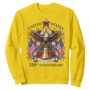 250 Anniversary USA Patriotic Eagle Sweatshirt Flower 250th Birthday 4th Of July 2026 TS10 Daisy Print Your Wear