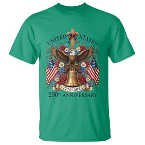 250 Anniversary USA Patriotic Eagle T Shirt Flower 250th Birthday 4th Of July 2026 TS10 Irish Green Print Your Wear