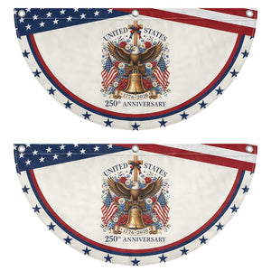 250 Anniversary USA Eagle Patriotic Fan Flag Flower 250th Birthday 4th Of July 2026