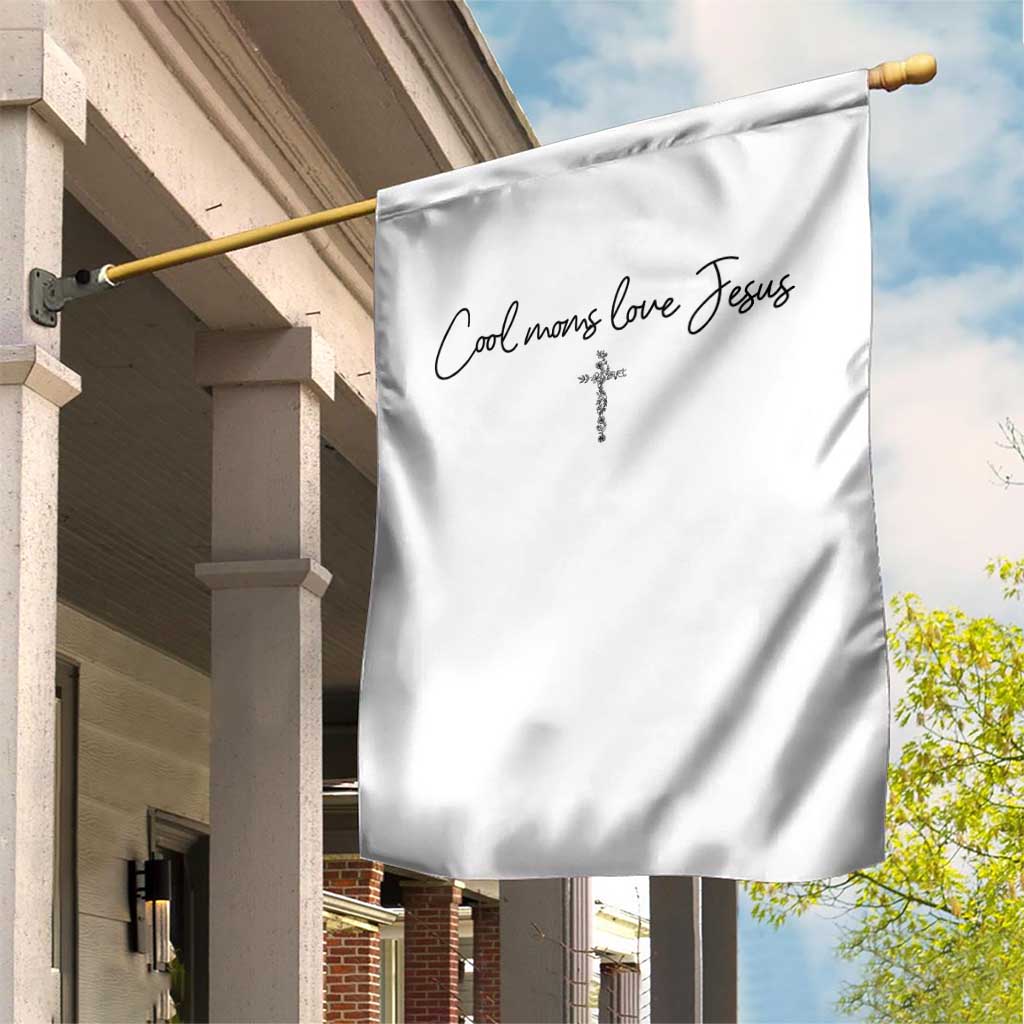 Cool Moms Love Jesus Garden Flag Christian Mom Floral Mama Mothers Day TS10 Print Your Wear
