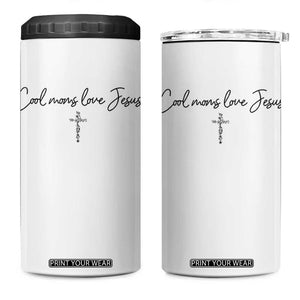Cool Moms Love Jesus 4 in 1 Can Cooler Tumbler Christian Mom Floral Mama Mothers Day TS10 One Size: 16 oz White Print Your Wear