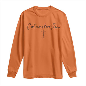 Cool Moms Love Jesus Long Sleeve Shirt Christian Mom Floral Mama Mothers Day TS10 Orange Print Your Wear