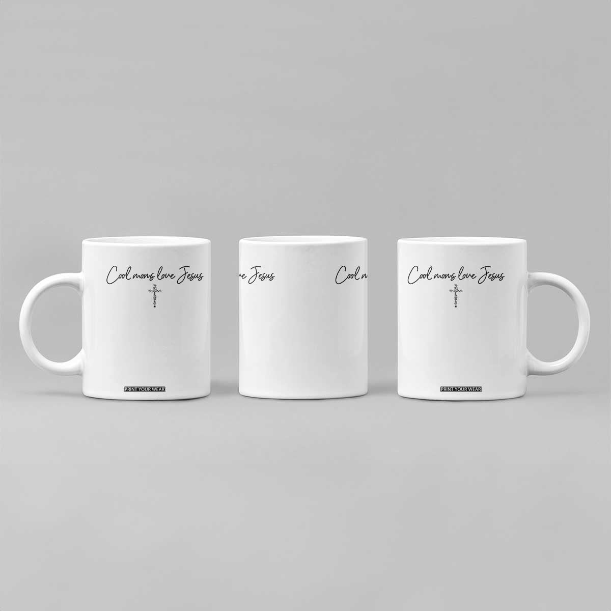 Cool Moms Love Jesus Coffee Mug Christian Mom Floral Mama Mothers Day TS10 Print Your Wear