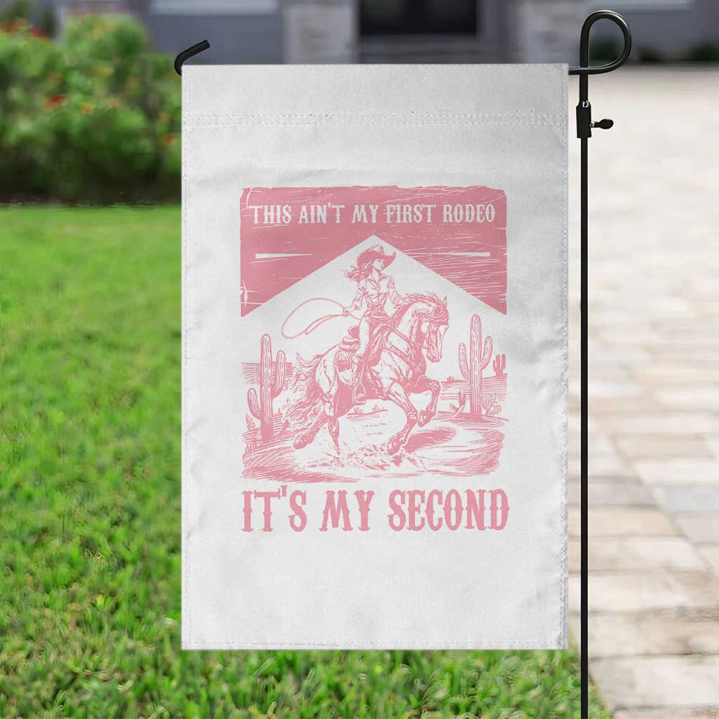 Toddler Baby Girl 2nd Birthday Garden Flag This Aint My First Rodeo Its My Second TS10 Print Your Wear