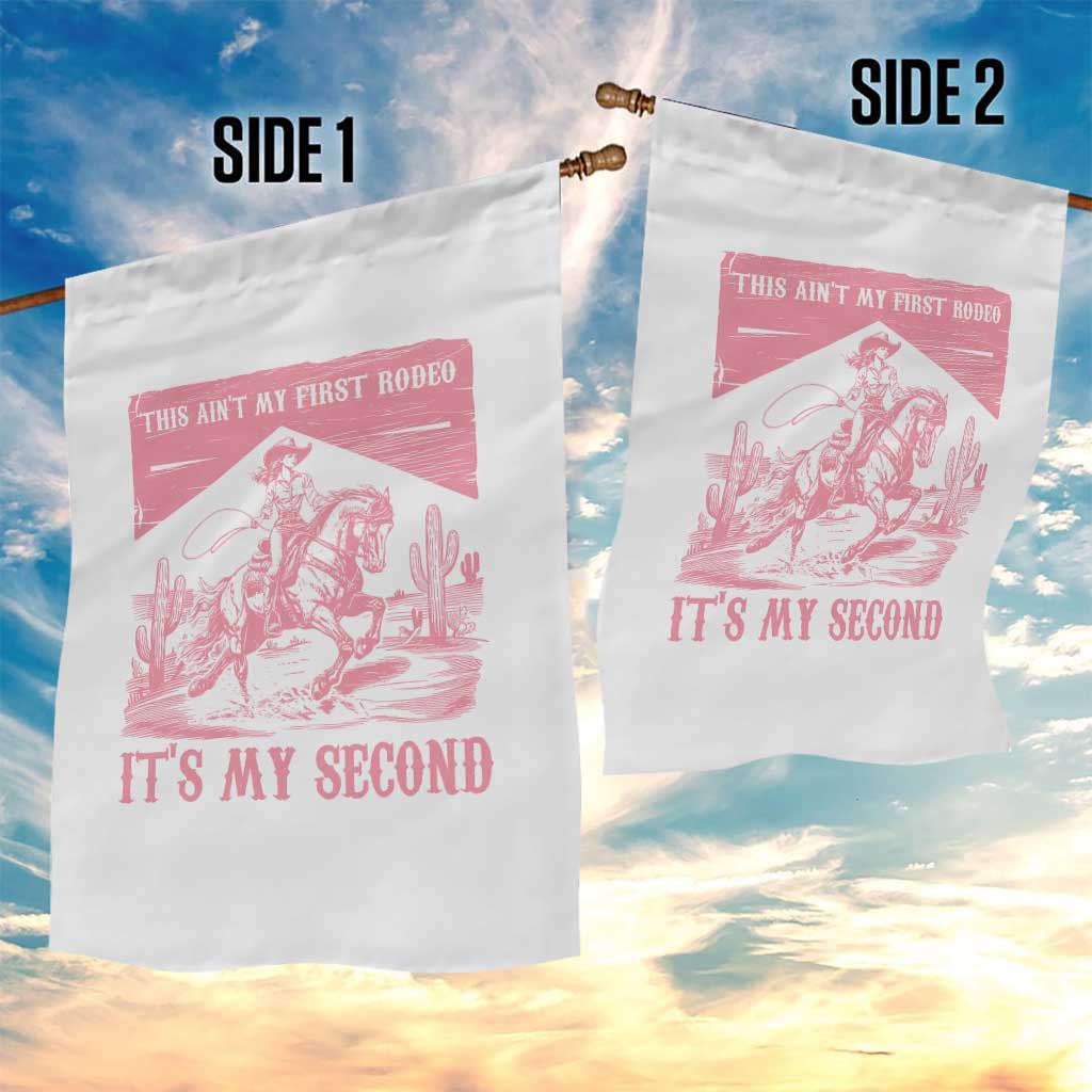 Toddler Baby Girl 2nd Birthday Garden Flag This Aint My First Rodeo Its My Second TS10 Print Your Wear
