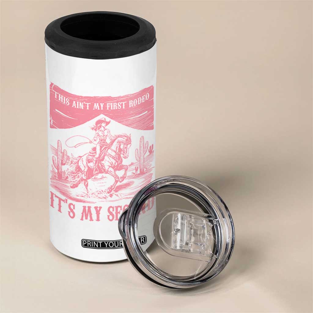 Toddler Baby Girl 2nd Birthday 4 in 1 Can Cooler Tumbler This Aint My First Rodeo Its My Second TS10 Print Your Wear
