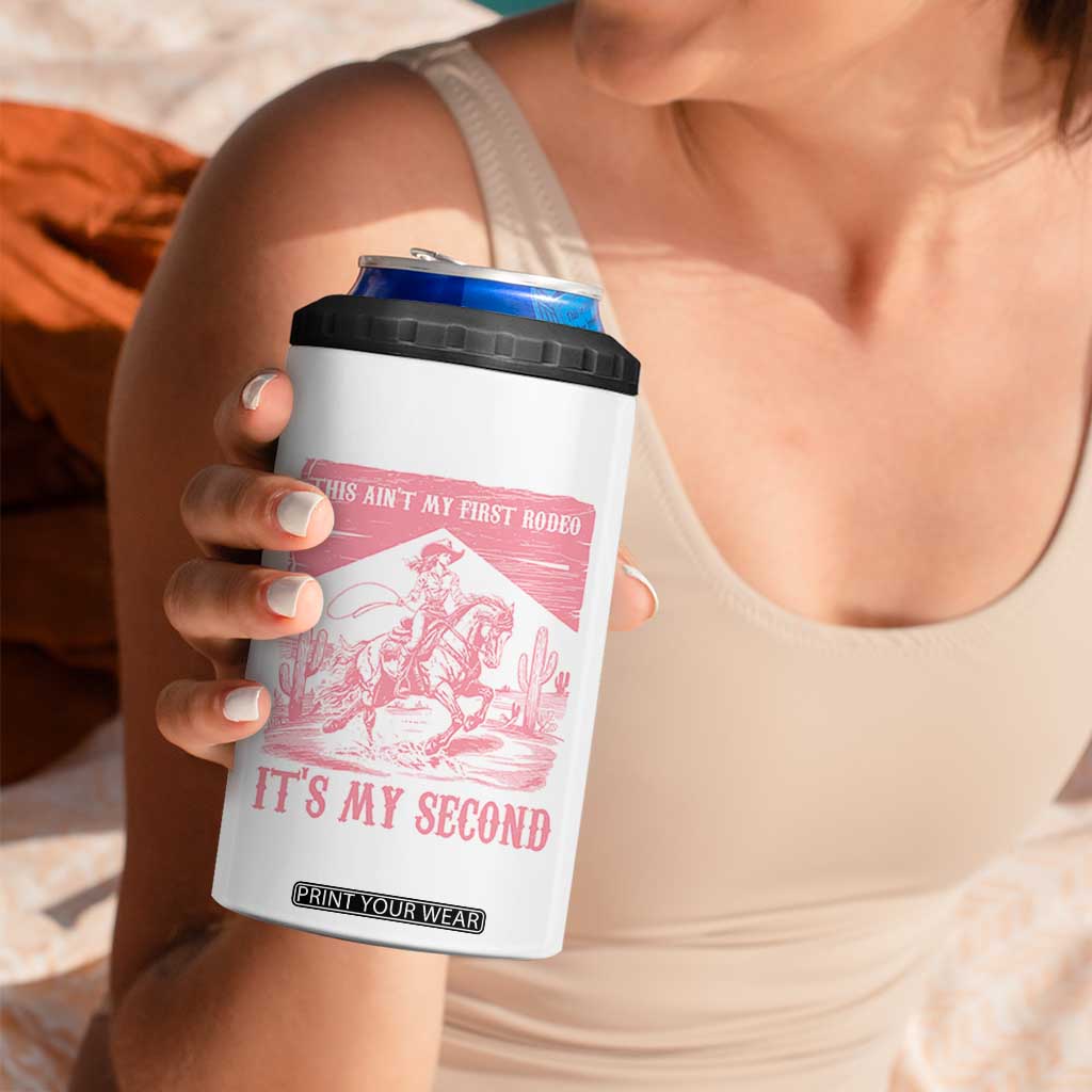 Toddler Baby Girl 2nd Birthday 4 in 1 Can Cooler Tumbler This Aint My First Rodeo Its My Second TS10 Print Your Wear