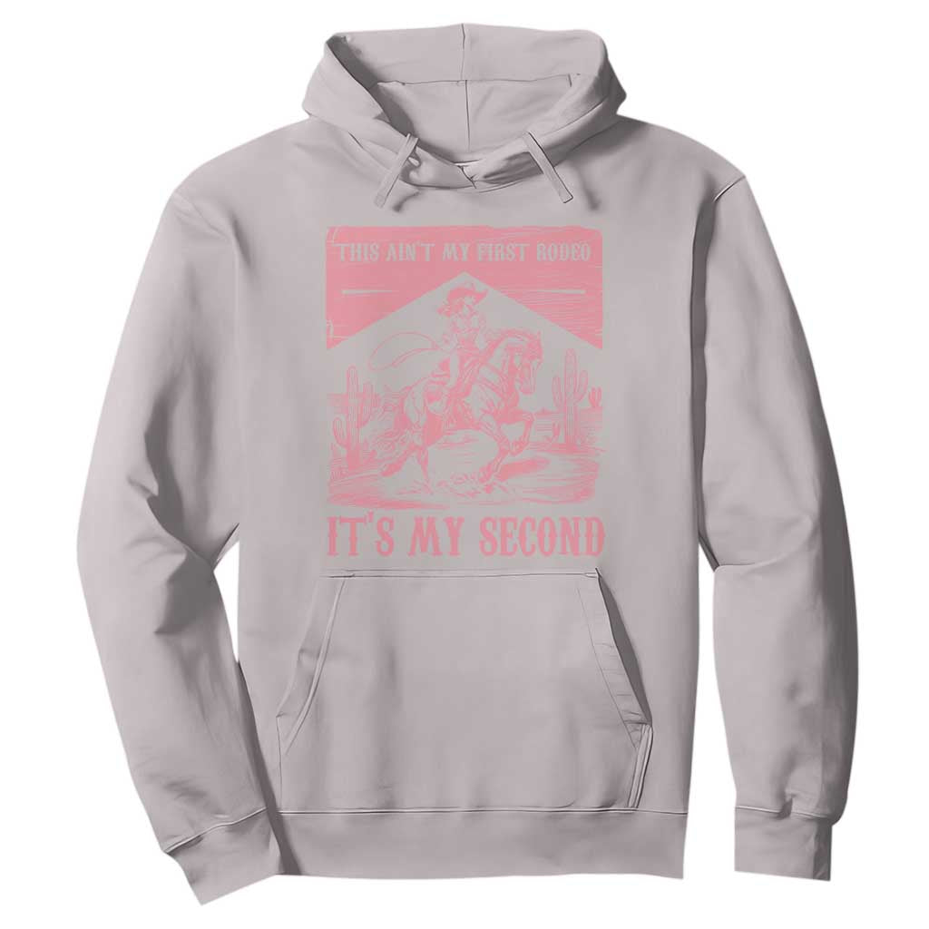Toddler Baby Girl 2nd Birthday Hoodie This Aint My First Rodeo Its My Second TS10 Ice Gray Print Your Wear