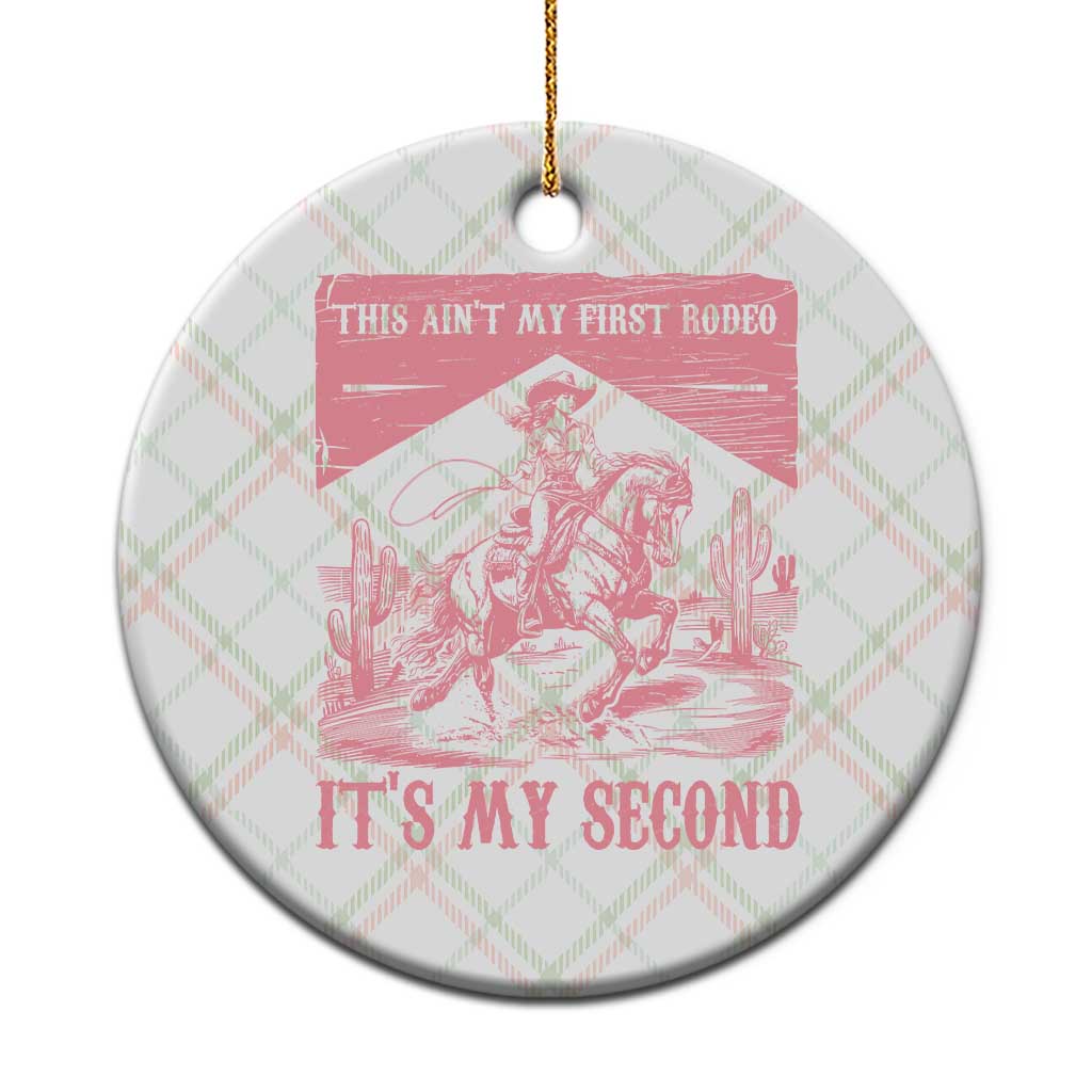 Toddler Baby Girl 2nd Birthday Ceramic Ornament This Aint My First Rodeo Its My Second TS10 1pc Christmas Plaid Print Your Wear