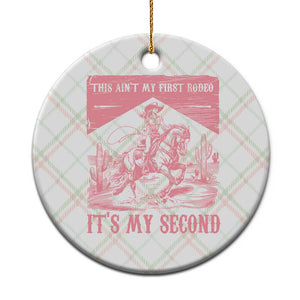 Toddler Baby Girl 2nd Birthday Ceramic Ornament This Aint My First Rodeo Its My Second TS10 1pc Christmas Plaid Print Your Wear